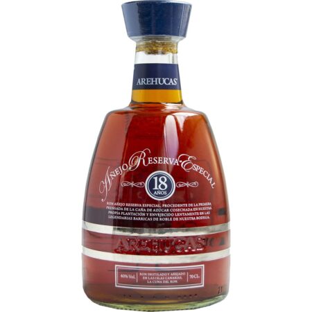 Ron añejo reserva especial 18 años Arehucas
