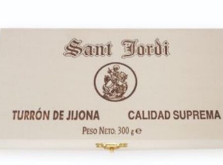 Turrón de Jijona caja madera 300g