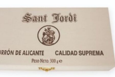 Turrón Alicante caja madera 300g