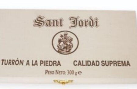 Turrón a la Piedra caja de madera 300g