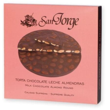Torta Turrón Chocolate Leche Almendras San Jorge 200g